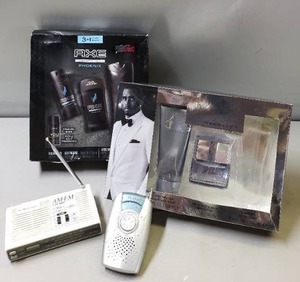 lot 186 image: Axe Daily Fragrance Set, Sean John After Shave & Spray, AMFM Radio & Receiver - Including NEW IN PACKAGE