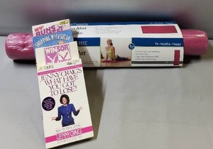 lot 215 image: NEW IN PACKAGE Yoga Mat, Workout Videos & Healthy Shopping Tips