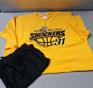 lot 27 image: LSU Tigers & 2014 WSU Shockers Tees & Shorts