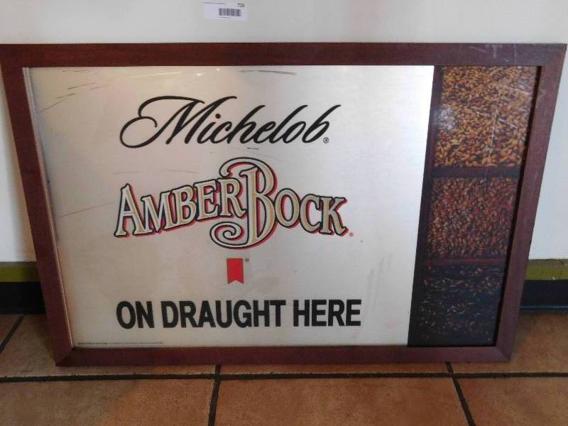 lot 725 image: Amber Bock Retro Beer Sign