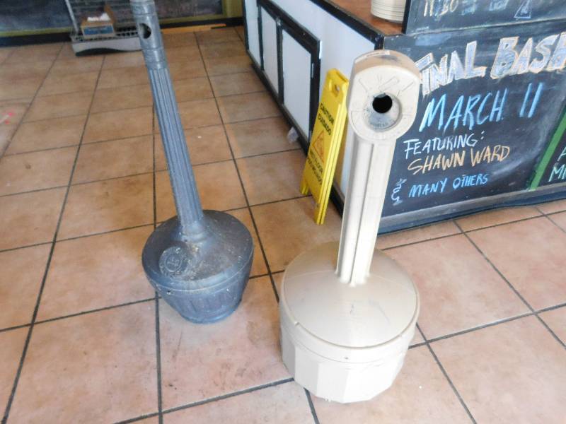 lot 730 image: Set Of 2 Cigarette Butt Holders