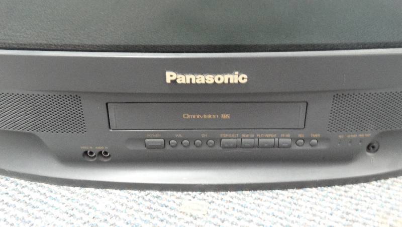 Lot of 3 big back TVs Panasonic w/VHS player. | 