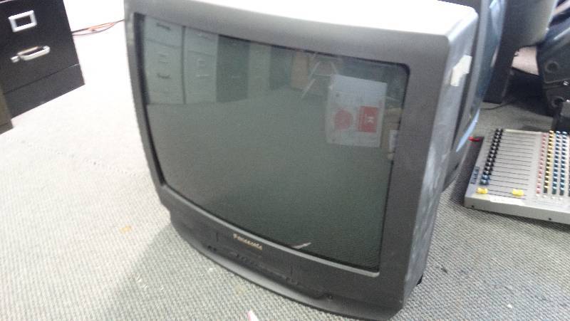 lot 363 image: Lot of 3 big back TVs Panasonic wVHS player.