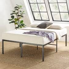 lot 19331 image: Best Price Mattress 18 Inch Metal Platform Bed Heavy Duty Steel Slats No Box ...