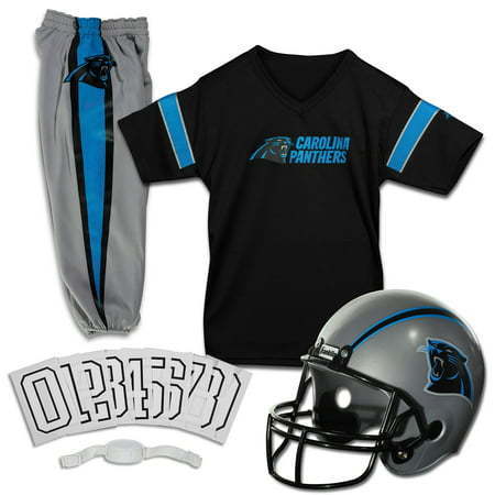 lot 19706 image: Carolina Panthers Franklin Sports Youth Deluxe Uniform Set