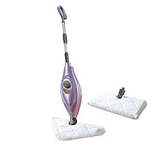lot 19784 image: Shark S3504AMZ Steam Pocket Mop Hard Floor Cleaner with 1 Rectangle and 1 Triangle Mop Head, Natural Powerful Steam, Easy Maneuvering, Triangle & Rectangle Washable Pads, Quick Drying, Purple (B08QW8P2K6)
