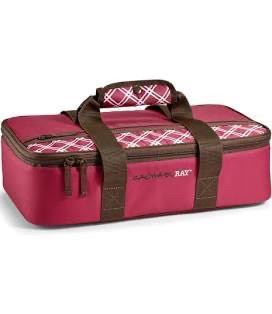 lot 19822 image: Rachael Ray Lasagna Lugger, Reusable Insulated Casserole Carrier Keeps Food Hot or Cold for Hours, Perfect for Lasagna Pan, Casserole Dish, Baking Dish & More, Burgundy