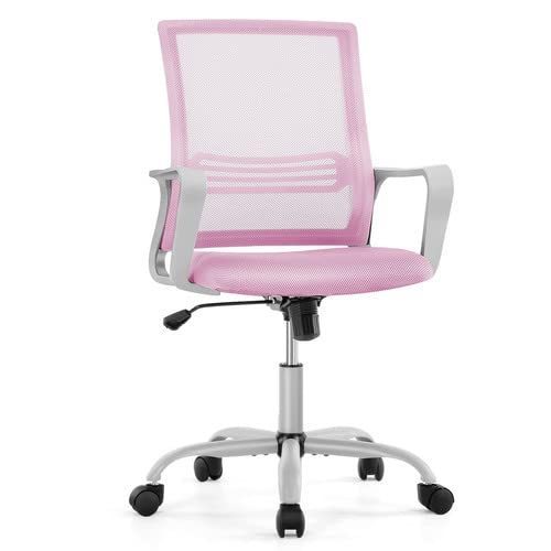lot 18455 image: Ergonomic Home Office Chair �� Rolling Desk Chair with Lumbar Support and Armrest, Height Adjustable Breathable Mesh Chair, Mid Back Executive Task Chair with Padded Seat and Tilt Function