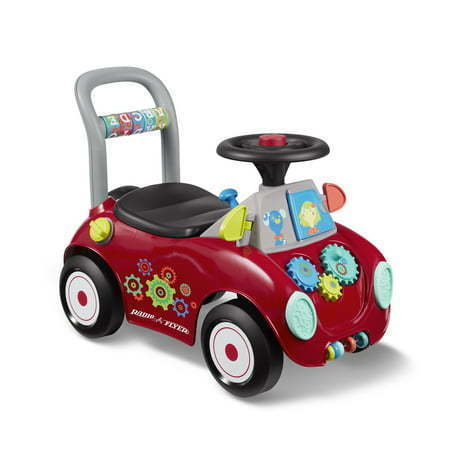 lot 17667 image: Radio Flyer Busy Buggy Ride-on and Push Walker Red