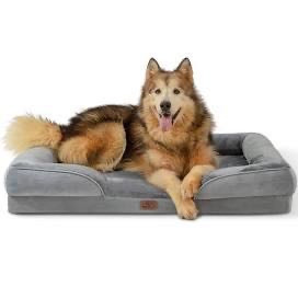 lot 20083 image: BEDSURE Orthopedic Dog Bed for Extra Large Dogs - XL Waterproof Dog Bed Large, Foam Sofa with Removable Washable Cover, Waterproof Lining and Nonskid Bottom Couch, Pet Bed