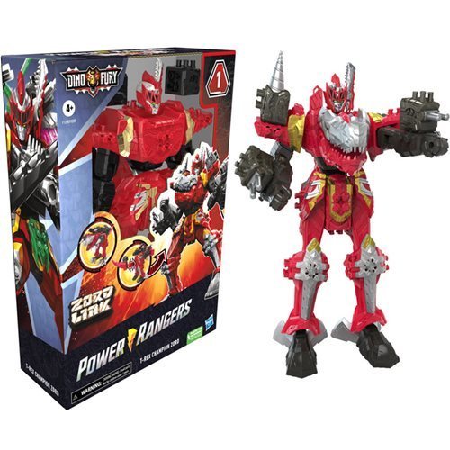 lot 20249 image: Power Rangers Dino Fury T-Rex Champion Zord Morphing Dino Robot