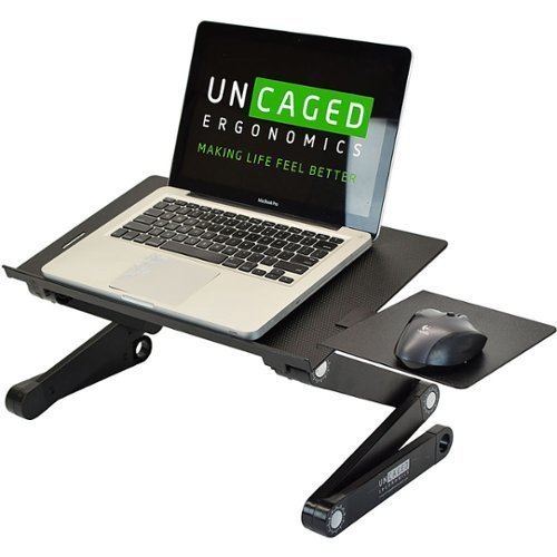 lot 20261 image: Uncaged Ergonomics - Ergonomics WorkEZ Best Laptop Stand & Lap Desk - Black