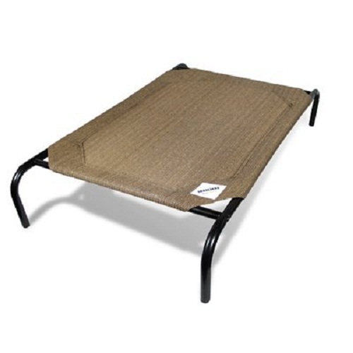 lot 20436 image: The Original Coolaroo Elevated Pet Dog Bed for Indoors & Outdoors Small Nutmeg