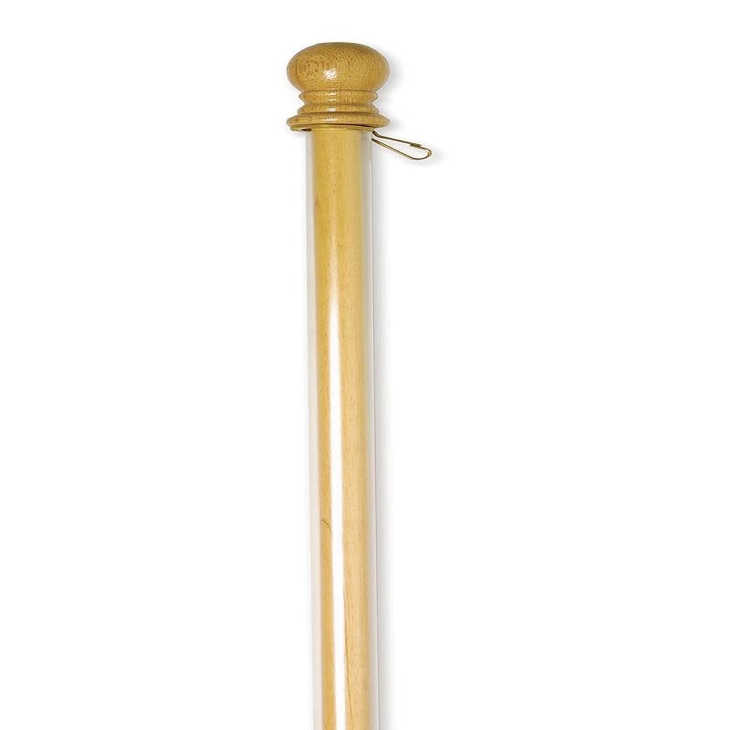 lot 20447 image: Evergreen Flag & Garden 2401001 Wood Pole with Anti-Wrap Tube 56