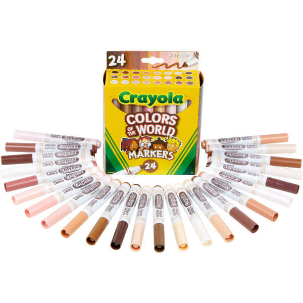lot 20456 image: Crayola Colors of the World Art Markers School Supplies Beginner Child 24 Count