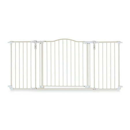 lot 20612 image: North States MyPet 4954S Deluxe Decor 38 to 72 Metal Pet Safety Gate Linen