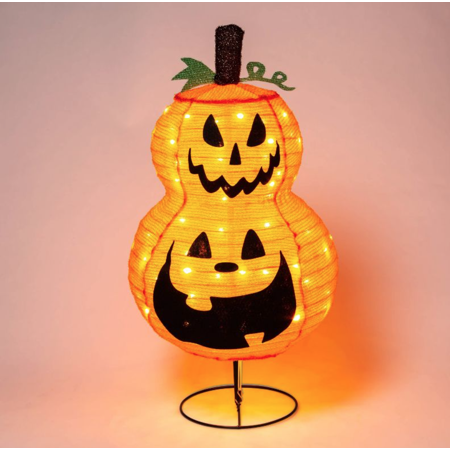 lot 20955 image: LED Collapsible Jack-O -Lantern Halloween Novelty Sculpture Light