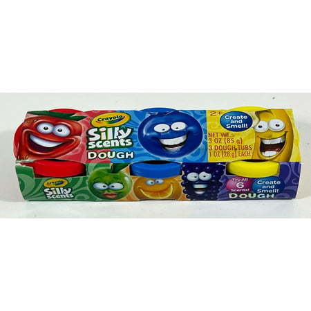 lot 20973 image: 6 packs of, Crayola Silly Scents Dough 3-Pack Assorted Scents
