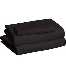 lot 20993 image: Amazon basics 90x102�� black sheet