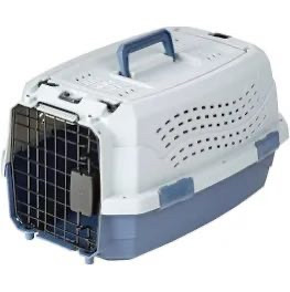lot 20999 image: medium amazonbasics two door top load pet kennel