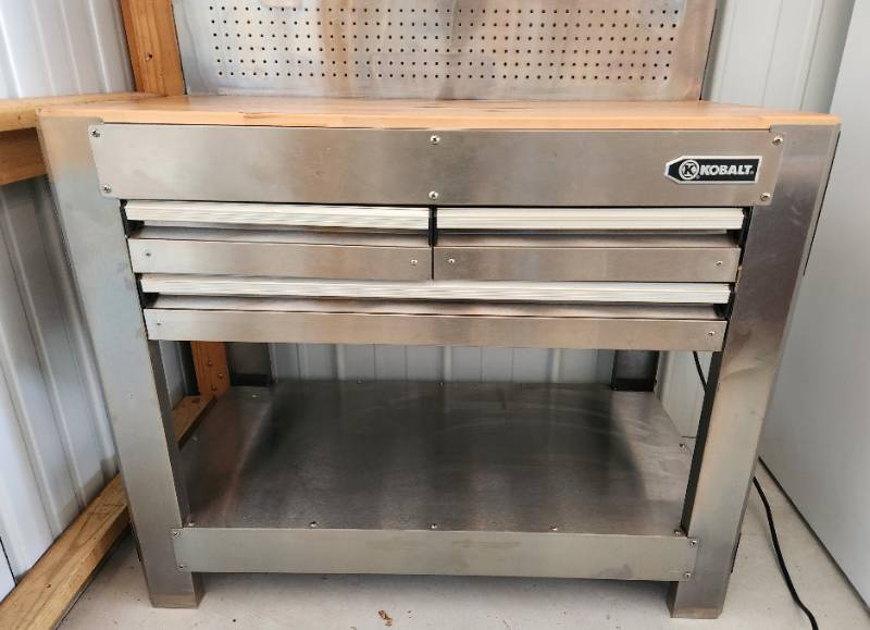 Kobalt stainless deals steel workbench