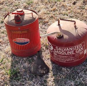 lot 3023 image: Metal Gas Cans