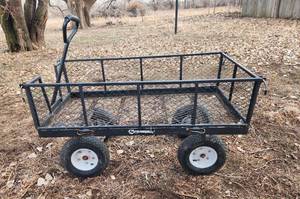 lot 1027 image: Heavy Duty Metal Garden Cart