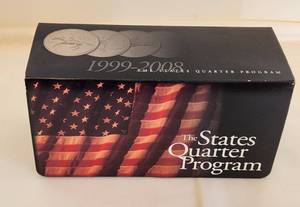 lot 500 image: Complete Box Set of All 50 States Quarter Program 1999-2008 - 10 Boxes