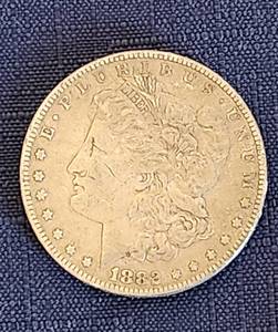 lot 521 image: 1882 P Morgan Silver Dollar