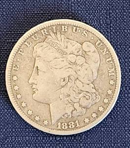 lot 522 image: 1881 S Morgan Silver Dollar