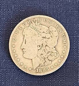 lot 523 image: 1883 O Morgan Silver Dollar