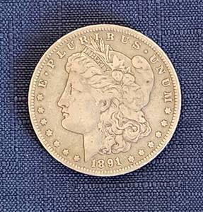 lot 526 image: 1891 O Morgan Silver Dollar