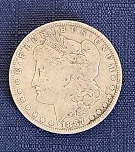 lot 530 image: 1887 O Morgan Silver Dollar