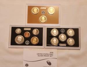 lot 546 image: 2016 US Mint Silver Proof Set