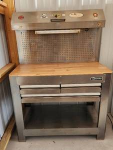 lot 4001 image: Kobalt 3 Drawer Workbench - 46 x 24 x 62.5 - Workbench Height is 36.5 - Item # 0538510