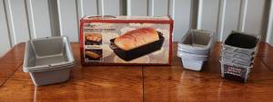 lot 4010 image: Camp Chef Seasonal Cast Iron Bread Pan and Loaf Pans - ALL New