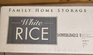 lot 4019 image: Family Home Storage White Rice - (6) Cans - Long Term Food Storage