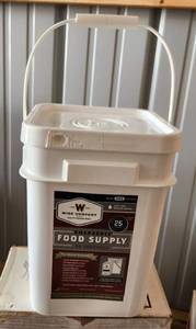 lot 4020 image: Wise Company Emergency Food Supply Bucket 60 Servings