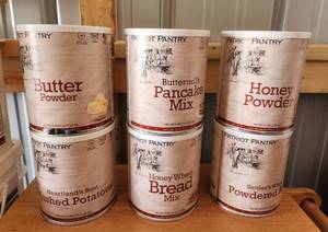 lot 4026 image: (6) Long Term Food Storage Cans - Variety