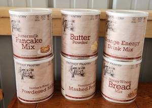 lot 4027 image: (6) Long Term Food Storage Cans - Variety