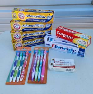 lot 4037 image: Toothpaste, Toothbrushes and Toothache Relief
