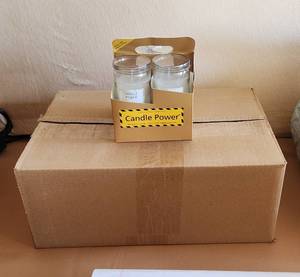 lot 4039 image: Candle Power Emergency Unscented Candles - 24 Candles