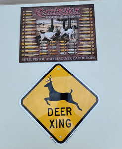 lot 4051 image: (2) Metal Signs