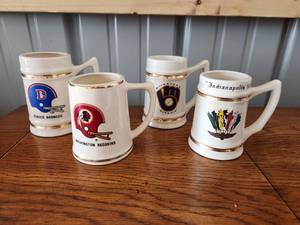 lot 4075 image: Vintage Sports Beer Stein