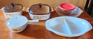 lot 6010 image: Corningware and Pyrex