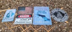 lot 2039 image: Metal Signs