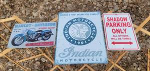 lot 2041 image: Metal Signs
