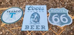 lot 2042 image: Metal Signs