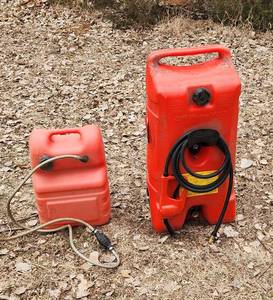 lot 2148 image: Flo n Go Duramax Gas Caddy 14 Gallon and Smaller Gas Can