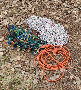 lot 2149 image: Extension Cord and Christmas Lights